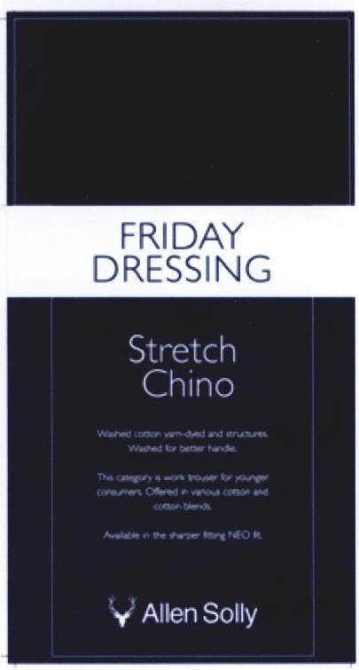 Friday Dressing Stretch Chino Allen Solly Device mark 2244919 Trademark