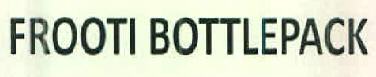 Frooti Bottlepack Device mark 2654721 Trademark