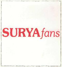 Surya Fans (label) Device mark 2649942 Trademark