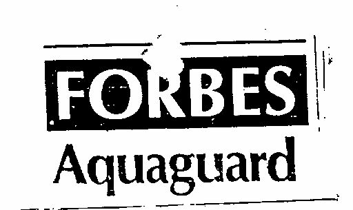 Forbes Aquaguard (label) Device mark 1106906 Trademark
