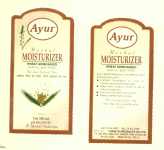 Ayur H E R B A L Moisturizer ( Label) Device mark 688976 Trademark