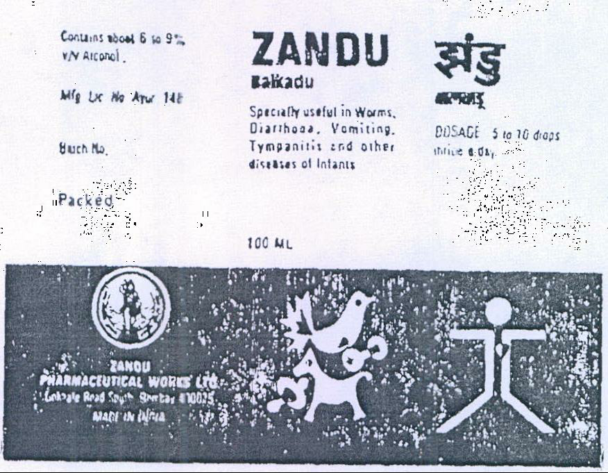 Zandu Device mark 307297 Trademark