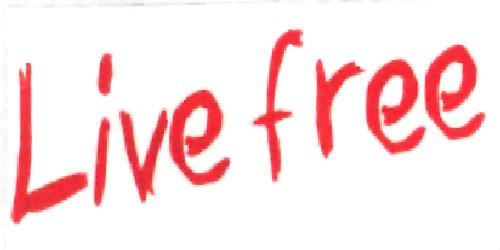 Live Free (label) Device mark 2228083 Trademark