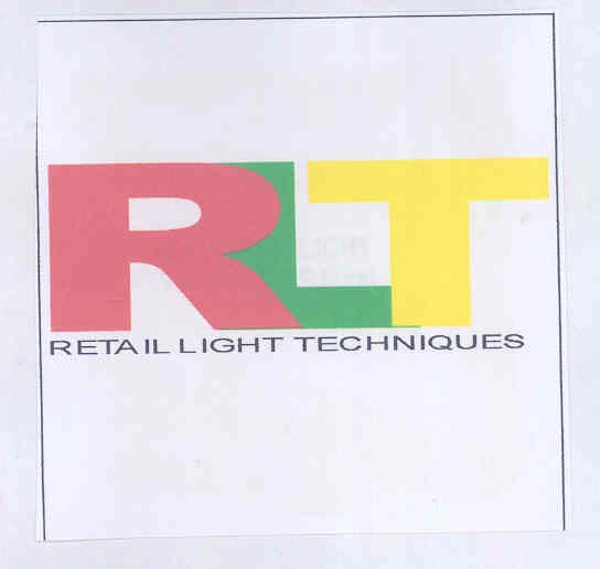 Rlt Retail Light Techniques (monogram) Device mark 1573186 Trademark