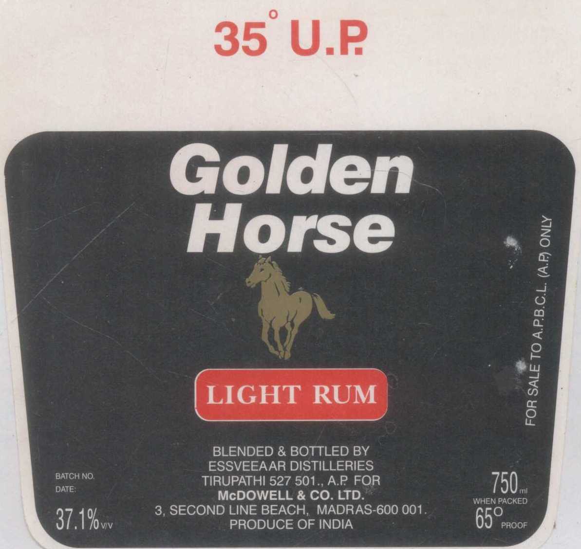 Golden Horse , Horse (device) Device mark 950159 Trademark