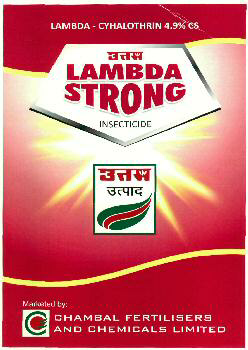 Uttam Lambda Strong Insecticide (label) Device mark 2656118 Trademark