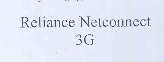 Reliance Netconnect 3g (device) Device mark 1773495 Trademark