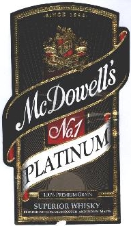 Mcdowell's No.1 Platinum Device mark 1997581 Trademark