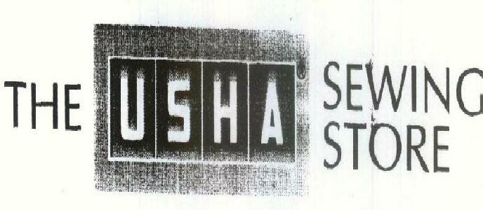 The Usha Sewing Store With Label Device mark 1689673 Trademark