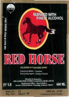 Red Horse, De. Device mark 1556713 Trademark
