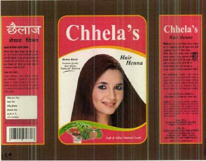 Chhela's Hair Henna Device mark 2602084 Trademark