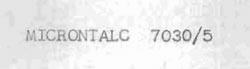 Microntalc 7030/5 Device mark 707201 Trademark