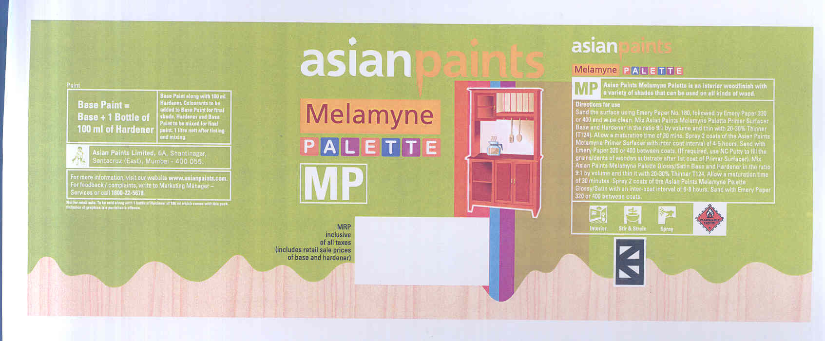 Asian Paints (device) Device mark 1743551 Trademark