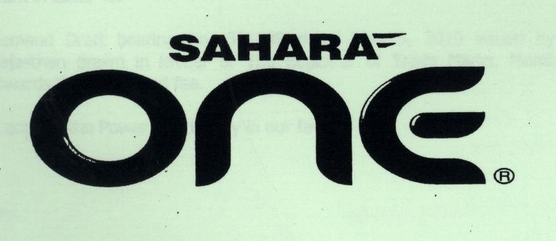 Sahara One Device mark 1962415 Trademark