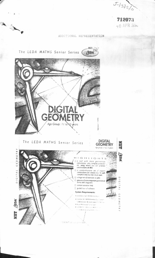 Digital Geometry Device mark 712073 Trademark