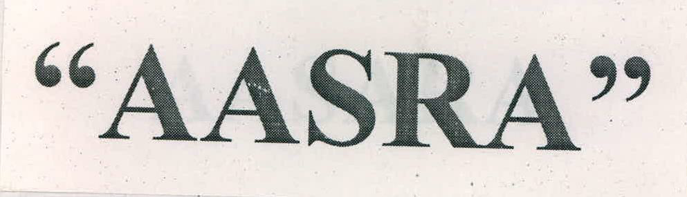 "aasra" Device mark 2221862 Trademark