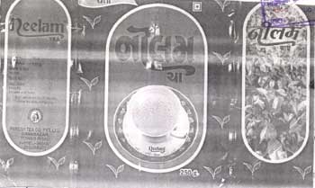 Neelam Tea (device Of Cup With Sauceer) Device mark 1391681 Trademark