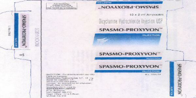 Spasmo-proxyvon (lable) Device mark 979000 Trademark