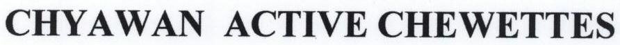 Chyawan Active Chewettes Device mark 1758940 Trademark