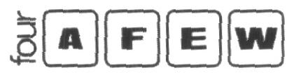 Four A F E W (label) Device mark 1602142 Trademark