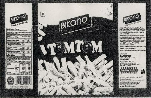 Bikano Tom Tom(label) Device mark 1560963 Trademark