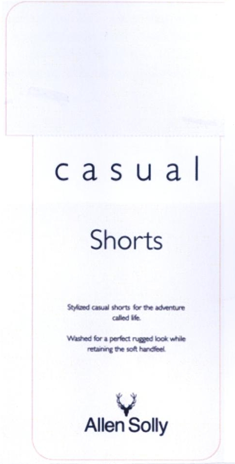 Casual Shorts Allen Solly Device mark 2244921 Trademark