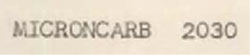 Microncarb 2030 Device mark 706490 Trademark