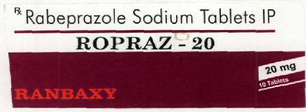 Ranbaxy Ropraz-20 (label) Device mark 2464434 Trademark
