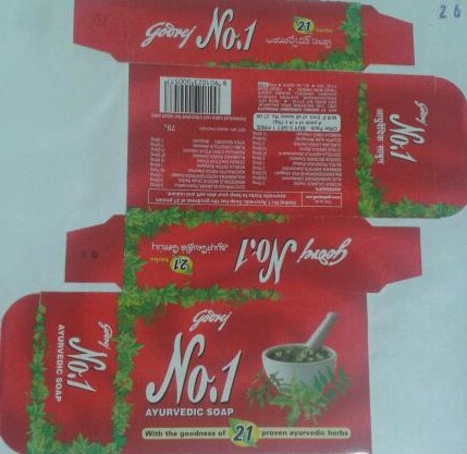 Godrej No. 1 (lable) Device mark 1153397 Trademark