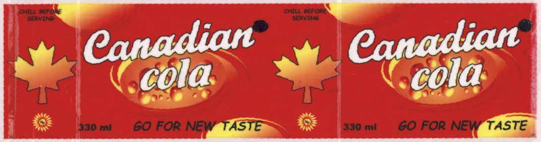 Canadian Cola (label) Device mark 1457256 Trademark