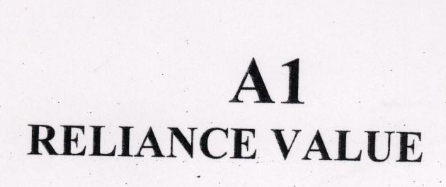 A1 Reliance Value Device mark 1450825 Trademark