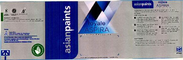 Asianpaints Royale Aspira Device mark 2451024 Trademark