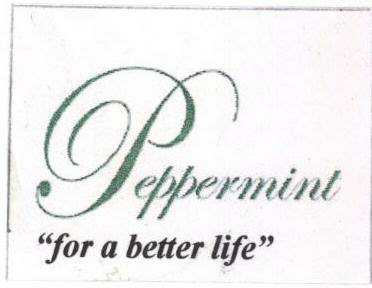Peppermint "for A Better Life" (label) Device mark 1577952 Trademark