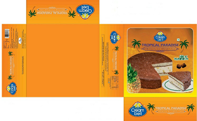 Creambell Tropical Paradise Ice Cream Cake (label) Device mark 2717604 Trademark