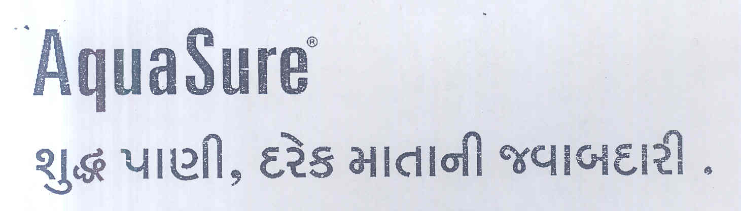 Aqua Sure (lable) Device mark 1699701 Trademark