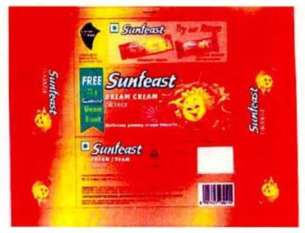 Sunfeast Dream Cream Orange (device) Device mark 1224094 Trademark