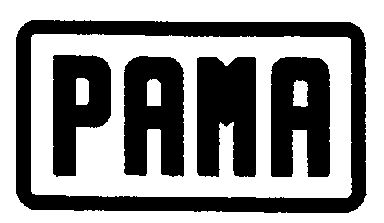 Pama (quadrilateral Containing Letter) Device mark 1569134 Trademark
