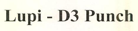 Lupi - D3 Punch Device mark 2636790 Trademark