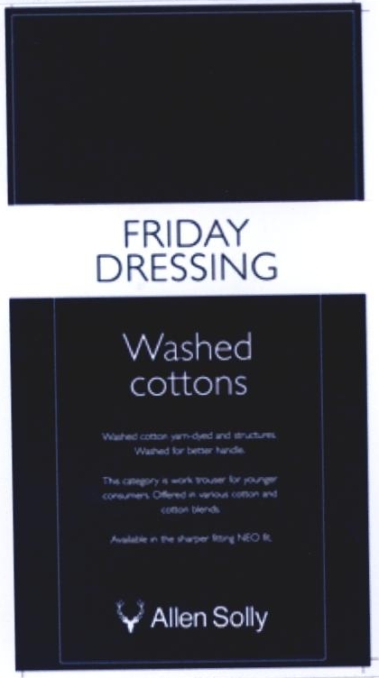 Friday Dressing Washed Cottons Allen Solly Device mark 2244954 Trademark
