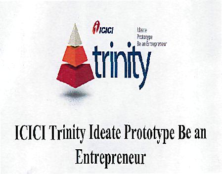 Trinity Icici Trinity Ideate Prototype Be An Entrepreneur (label) Device mark 2189667 Trademark
