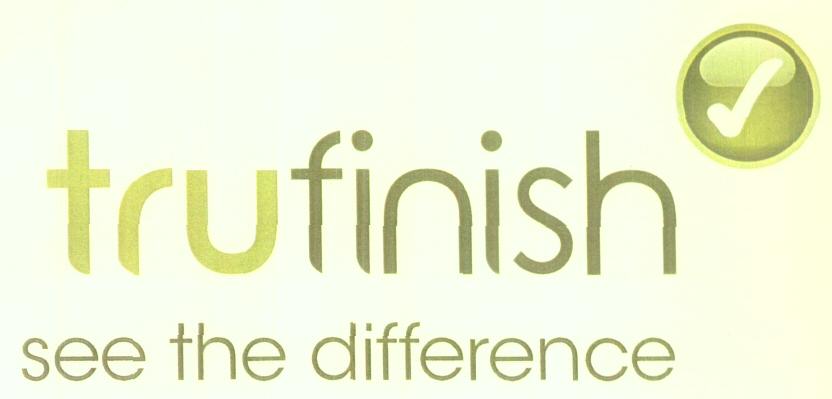 Trufinish (label) Device mark 1623796 Trademark