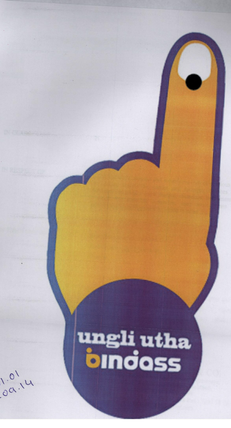 Ungli Utha Bindass (label) Device mark 1792275 Trademark