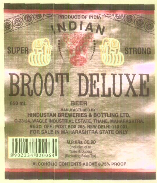 Broot Deluxe (device Of Elephant) Device mark 1608411 Trademark
