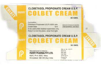 Colbet Cream (label) Device mark 1315512 Trademark