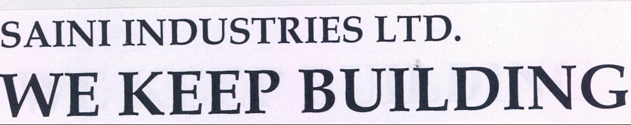 Saini Industries Ltd. We Keep Building Device mark 2080208 Trademark