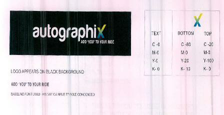 Autographix Add 'you' To Your Ride Device mark 2370957 Trademark
