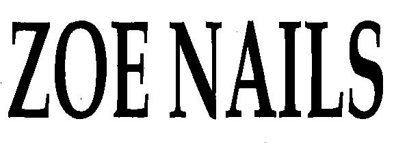 Zoe Nails (device) Device mark 2283712 Trademark