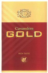 Cavanders Gold Device mark 2876678 Trademark