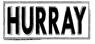 Hurray (lable) Device mark 1180032 Trademark