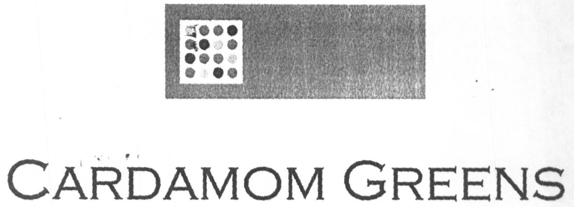 Cardamom Greens (label) Device mark 1612312 Trademark